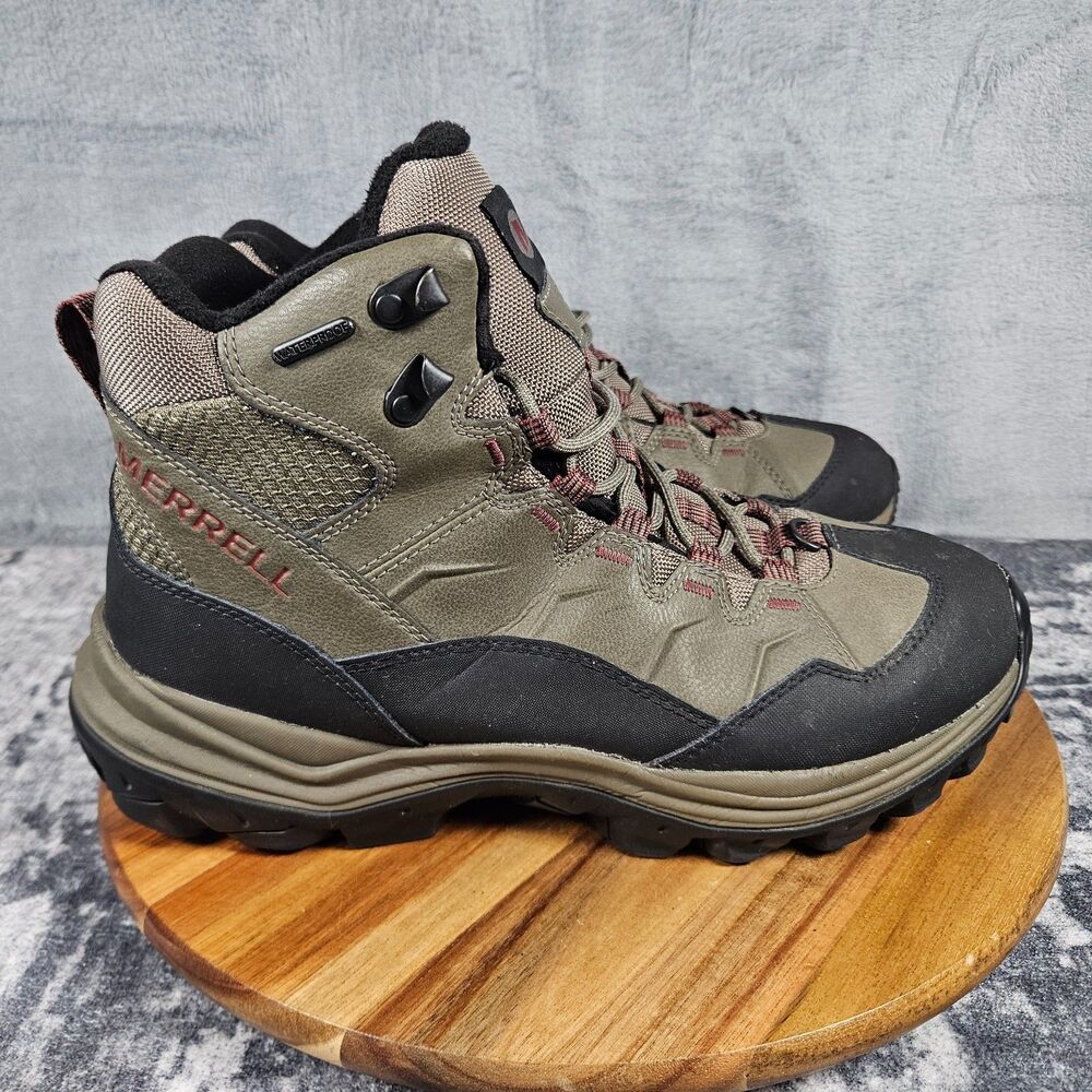 Merrell Thermo Chill Mid Brown Waterproof Boots Insulated Hiking Men's Size 10